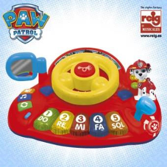Piano con volante y figura Patrulla canina