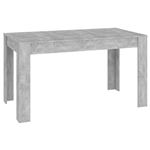 Mesa de comedor vidaXL aglomerado 140x74,5x76cm Gris hormigón