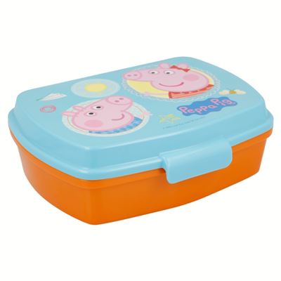 Sandwichera De Plástico Peppa Pig Naranja