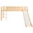 Cama alta para niños vidaXL tobogán y escalera madera pino 97x208 cm_1