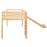 Cama alta para niños vidaXL tobogán y escalera madera pino 97x208 cm_2