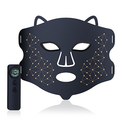 Máscara Facial Dam Tratamiento Luz Led 4 Modos Uso Negro