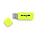 Integral Neon 64GB 64GB USB 2.0 Amarillo unidad flash USB - Pendrive / Memoria USB