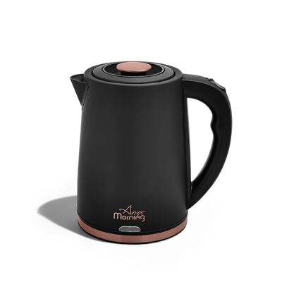 Hervidor Any Morning Acero Inoxidable, Negro, 1,8 L