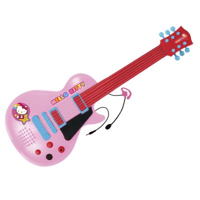 Hello Kitty Guitarra Electronica Con Micro