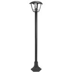 Farola de Jardín Moderna 1 Luz de Exterior IP44 Negro 7hSevenOn Outdoor