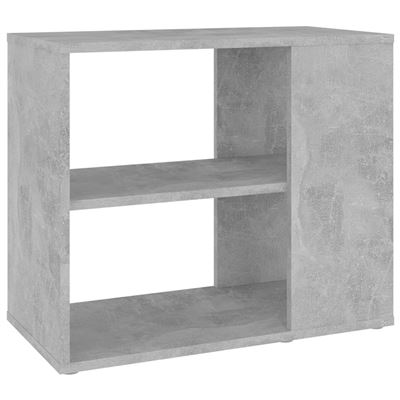 Vidaxl Gris Mueble Auxiliar Aglomerado Hormigón 60X30x50cm