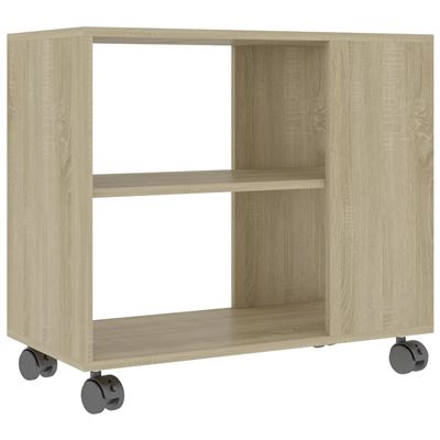 Vidaxl Mesa Auxiliar Aglomerado 70X35x55cm Roble Sonoma