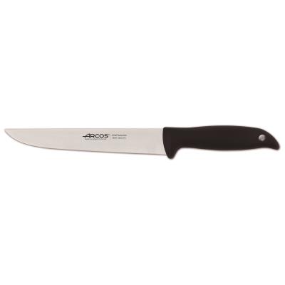 Arcos Cuchillo De Cocina Menorca 145400 De Acero Inoxidable Nitrum Y Mango De Polipropileno Con Hoja De 19 Cm En Blíster