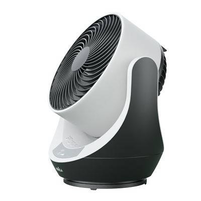 Ventilador De Sobremesa Fabrilamp Navia Orientable Y Regulable Con Mando A Distancia 40w Motor Ac 4 Velocidades Negro Y Blanco