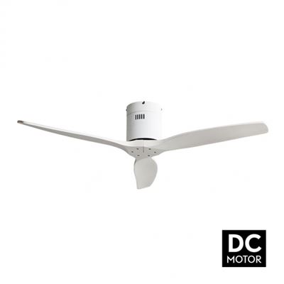 Ventilador De Techo Fabrilamp Aguilón Regulable Con Mando A Distancia 40w Motor Dc 44db Ip20 Ø132cm Blanco