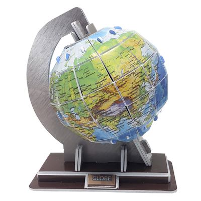 Puzzle 3d Globo Terraqueo 31 Piezas. 10,2x7,9x12,1 Cm. Dam Multicolor