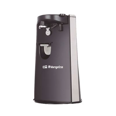 Abrelatas Eléctrico Orbegozo Cu6500 Con Abridor De Botellas Y Afilador De Cuchillos En Acero Inoxidable