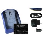 Baterìa + Cargador (USB/Coche/Corriente) NP-FM500H para Sony (?, Alpha) DSLR-A560, A580, A700