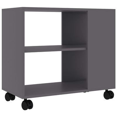 Mesa auxiliar vidaXL aglomerado 70x35x55cm Gris