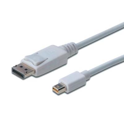 Digitus Displayport Connection Cable Mini Dp - Dp M/M 2.0M W/Interlock Dp1.1a Conform, Wh - Imagen 4