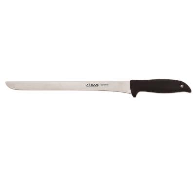Arcos Cuchillo Jamonero Menorca 145500 De Acero Inoxidable Nitrum Y Mango De Polipropileno Con Hoja De 28 Cm En Blíster