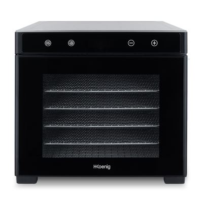 Deshidratador De Alimentos Hkoenig Dsy900 6 Bandejas Pantalla Lcd Táctil 650w Negro