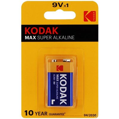 Pilas Kodak Max Alkaline De 9 V, 1 Pack