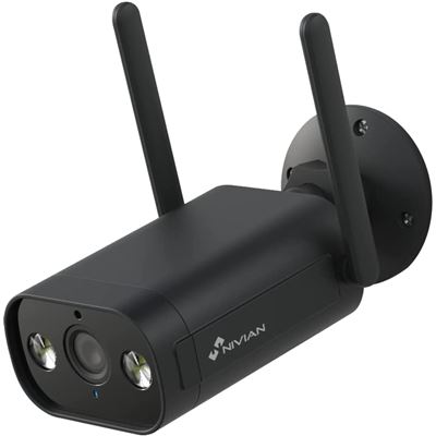 Cámara Ip Wifi Apta Para Exterior Nivian, Deteccion De Humanos, Compatible Con App, Alexa Y Google Home