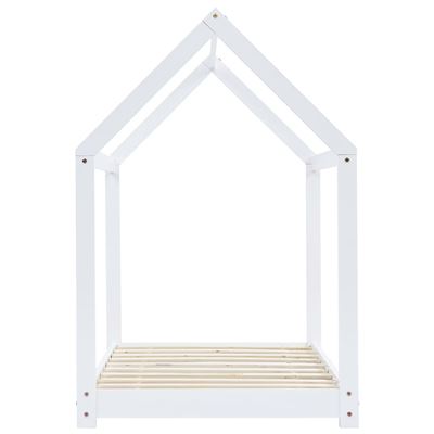 Estructura de cama para niños madera de pino blanco 70x140 cm
