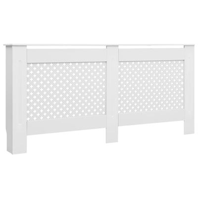 Cubierta Para Radiador Mdf Blanco 172x19x81,5 Cm Vidaxl