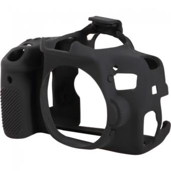 Easy Cover Funda Silicona Negra para Canon 750D - 1