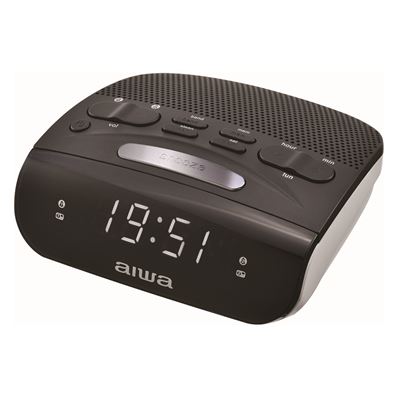 Radio Reloj Despertador Aiwa Cr-15 Color Negro
