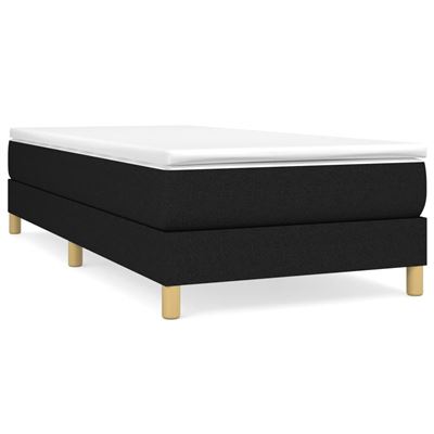 Vidaxl Negro Estructura De Cama Box Spring Tela 100X200cm