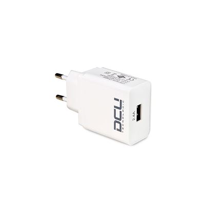 Cargador de Pared Dcu Blanco Entrada de Puerto USB 5v 2.4a