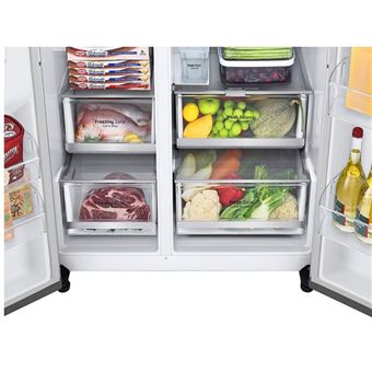 Frigorífico americano lg GSLV91MBAD, Inox, 179 cm, No Frost, D