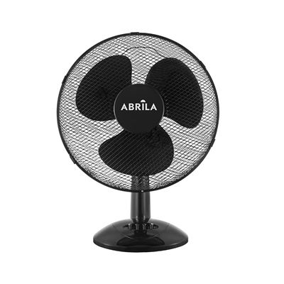 Ventilador De Sobremesa Fabrilamp Pizarro Grande Regulable Rotatorio Y Fijo 40w Motor Ac 3 Velocidades Negro