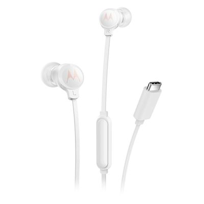 Auriculares Con Cable Tipo C Earbuds 3c-s Motorola Sound Blanco