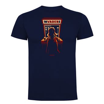 Camiseta manga corta Friking, Modelo 1021 Star Wars, Arcade invaders Talla XL, Navy