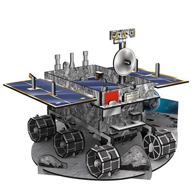 Puzzle 3d Jade Rabbit Lunar Rover 53 Piezas. 13,8x13,8x11,4 Cm. Dam Multicolor