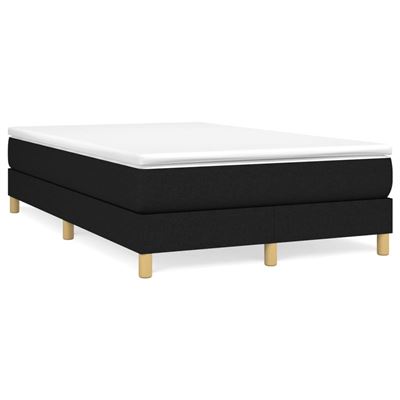 Vidaxl Negro Estructura De Cama Box Spring Tela 120X200cm