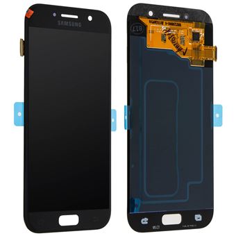 Pantalla LCD Galaxy A3 2017 + pantalla de vidrio Kit original Samsung, Negro - 1