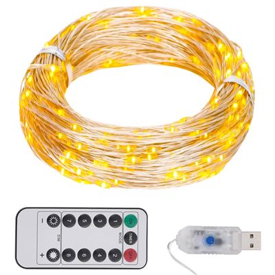 Tira de luces LED vidaXL blanco cálido 15 m