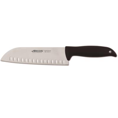 Arcos Cuchillo Santoku Menorca 145900 De Acero Inoxidable Nitrum Y Mango De Polipropileno Con Hoja De 18 Cm En Blíster - Imagen 1