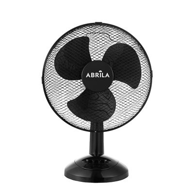 Ventilador De Sobremesa Fabrilamp Pizarro Mediano Regulable Rotatorio Y Fijo 35w Motor Ac 3 Velocidades Negro