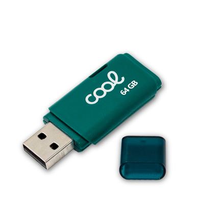 Pen Drive USB x64 GB 2.0 Cool Cover Verde