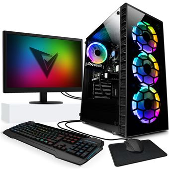 Ordenador gaming Vibox FX 8350 Nvidia GeForce GTX 1050 16 Gb RAM 1TB HDD 22" HD Windows 10 Pro