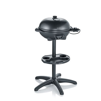 Barbacoa Grill Con Patas Y Tapa Severin Pg 8541 Negro 2000 W