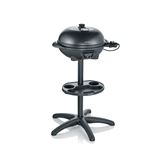 Barbacoa Grill con patas y tapa Severin PG 8541 Negro 2000 W