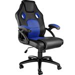 Silla de oficina Racing Mike, Negro/Azul