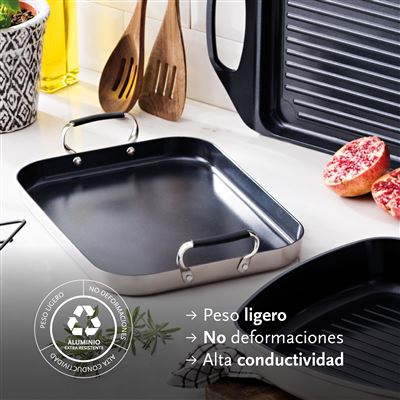 Set Di 3 Sarteni Bergner Click&Cook - Inox Antiaderente Con Mango Estraibile, 18/20/24 Cm - Foto 4