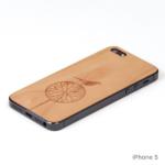 Lazerwood 21800 - Carcasa de madera y protector de pantalla para iPhone 5 y 5S, diseño con árbol y pájaro