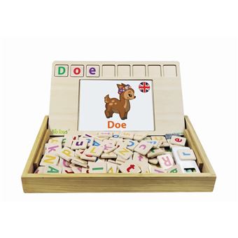 Bio Toys Escuela de Palabras Bilingüe Inglés-Español Juego de