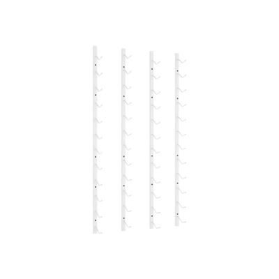 Botellero De Pared Para 12 Botellas Vidaxl 2 Unidades Hierro Blanco