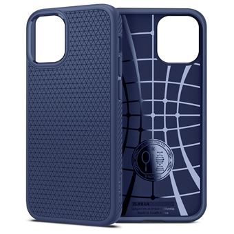 Funda iPhone 12 Pro Max Spigen Tecnología Cushion Liquid Air - Azul Oscuro  - Fundas y carcasas para teléfono móvil - Los mejores precios